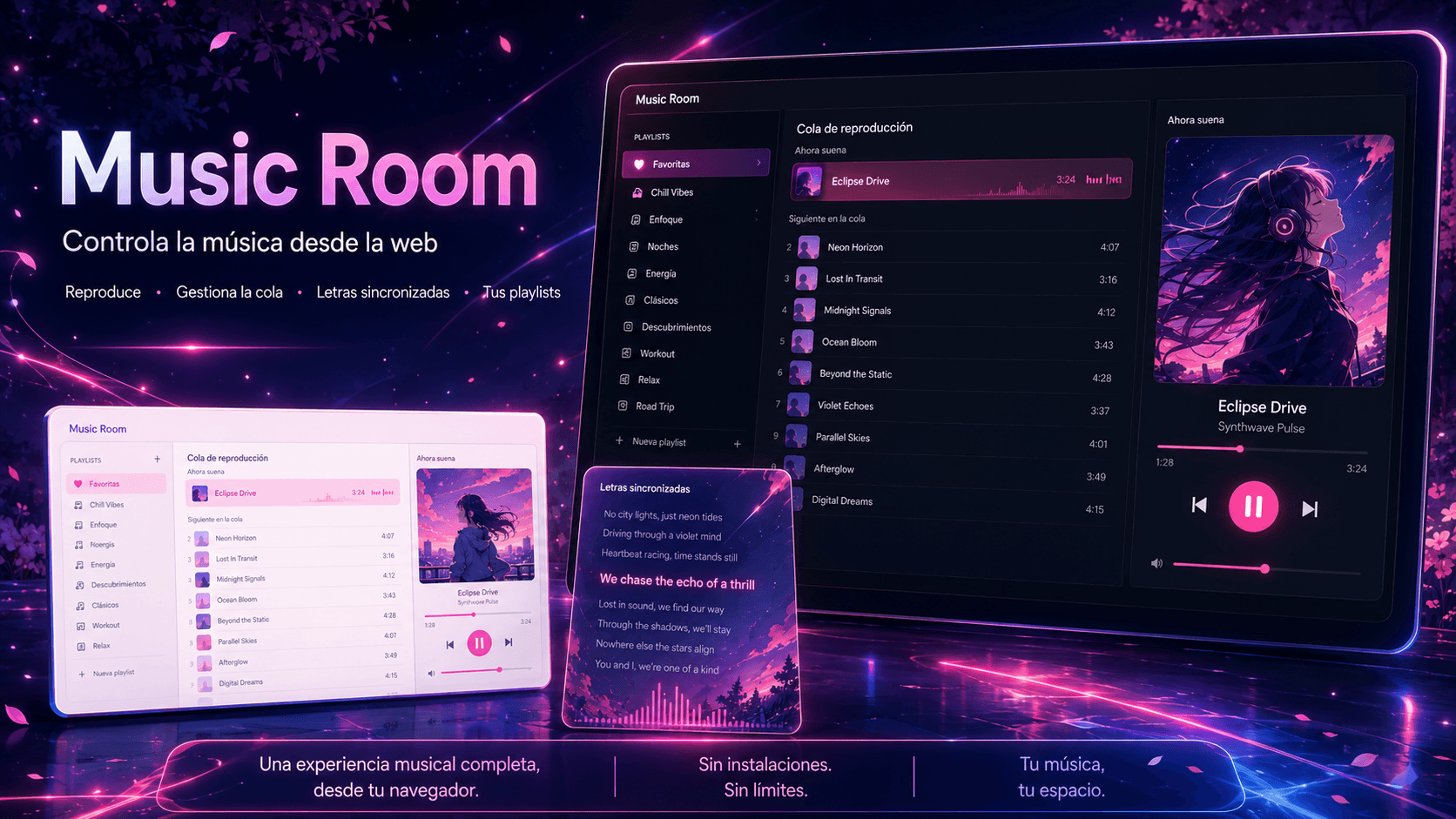 Illustration of Nekotina's music room